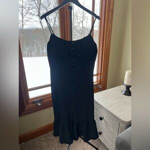 No Boundaries Black Textured Dress